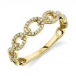 0.23Ct 14K Yellow Gold Diamond Link Ring