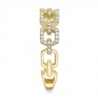0.22Ct 14K Yellow Gold Diamond Link Ring