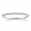 0.08Ct 14K White Gold Diamond Ladys Band