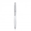 0.08Ct 14K White Gold Diamond Ladys Band