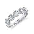 0.70Ct 14K White Gold Diamond Ladys Band