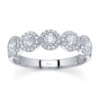 0.70Ct 14K White Gold Diamond Ladys Band