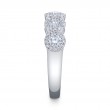 0.70Ct 14K White Gold Diamond Ladys Band