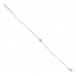 0.05Ct 14K White Gold Diamond Pave Circle Bracelet