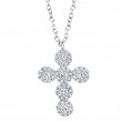 0.25Ct Diamond Cross Necklace