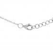 0.05Ct 14K White Gold Diamond Pave Circle Bracelet