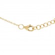 0.05Ct 14K Yellow Gold Diamond Pave Circle Bracelet