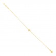0.04Ct 14K Yellow Gold Diamond Pave Heart Bracelet