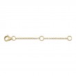 14K Yellow Gold Jump-Ring Extender With Lobster Clasp