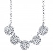 0.53Ct 14K White Gold Diamond Necklace