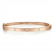 0.38Ct 14K Rose Gold Diamond Bangle