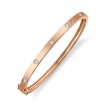 0.38Ct 14K Rose Gold Diamond Bangle