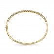 0.69Ct 14K Yellow Gold Diamond Bangle
