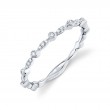 0.06ct 14k White Gold Diamond Ladys Band