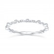0.06Ct 14K White Gold Diamond Ladys Band