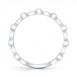 0.06Ct 14K White Gold Diamond Ladys Band