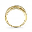 0.62Ct 14K Yellow Gold Diamond Bridge Ring