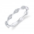 0.38Ct 14K White Gold Diamond LadyS Band