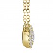 0.20Ct-Ctr(Round) 0.05Ct-Side 14K Yellow Gold Diamond Necklace