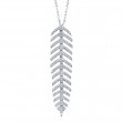 0.29Ct Diamond Feather Necklace