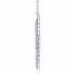 0.29Ct 14K White Gold Diamond Feather Necklace