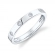 0.07Ct 14K White Gold Diamond LadyS Band