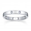 0.09Ct 14K White Gold Diamond Ladys Band