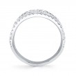 2.86Ct 14K White Gold Diamond Pave Ladys Ring