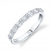 0.35ct 14k White Gold Diamond Baguette Ladys Band