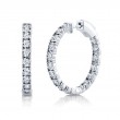 1.06Ct Diamond Hoop Earring