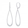 0.80Ct 14K White Gold Diamond Earring