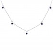 0.35Ct Blue Sapphire Necklace