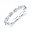 0.13ct 14k White Gold Diamond Ladys Band