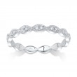 0.13Ct 14K White Gold Diamond Ladys Band