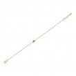 0.04Ct Diamond & 0.06Ct Blue Sapphire 14K Yellow Gold Eye Bracelet