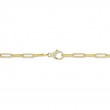 1.36Ct 14K Yellow Gold Diamond Paper Clip Link Necklace