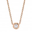 0.20Ct Diamond Bezel Necklace