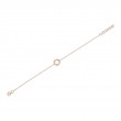 A 14K Rose Gold And Diamond Love Knot Bracelet