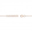 A 14K Rose Gold And Diamond Love Knot Bracelet