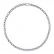 A 14K White Gold Diamond Pave Link Necklace. 17.25Ct. G/H, Vs-Si