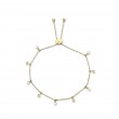 0.04Ct Diamond & Cultured Pearl Bolo Bracelet
