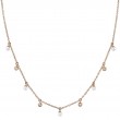 0.04Ct Diamond & Cultured Pearl Necklace