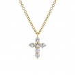 0.25Ct Diamond Cross Necklace