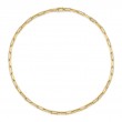 5.68Ct 14K Yellow Gold Diamond Paper Clip Link Necklace