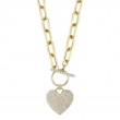 Shy Creation Diamond Heart Necklace