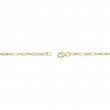 0.07Ct 14K Yellow Gold Diamond & Cultured Pearl Paper Clip Link Bracelet