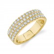 14K Yellow Gold With Diamond Band