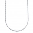 4.73Ct 14K White Gold Diamond Crown Setting Tennis Necklace