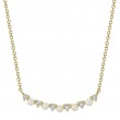 0.12Ct 14K Yellow Gold Diamond & Cultured Pearl Necklace