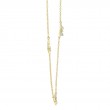 0.23Ct 14K Yellow Gold Diamond Butterfly Necklace